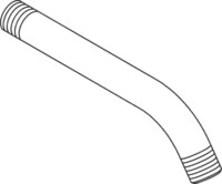Hansgrohe Brausearm Pharo Duschpaneel Lift 2 chrom, 97196000 97196000