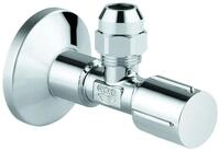 Grohe Eckventil 22039 1/2x3/8'' Rosette Metallgr. selbstd. Quetschv. 10mm chrom,