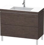 Duravit L-Cube c-bonded Set bodenstehend Eiche dunkel geb&uuml;rstet Matt 1000x480x698 mm