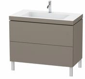 Duravit L-Cube c-bonded Set bodenstehend Flanell Grau Seidenmatt 1000x480x698 mm -