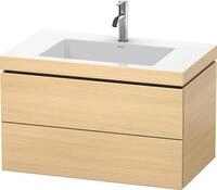 Duravit L-Cube c-bonded Set wandh&auml;ngend Mediterrane Eiche Matt 800x480x500 mm -