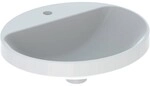 Geberit VariForm Einbauwaschtisch, oval mit Hahnloch, 50x40cm, ohne &Uuml;berlauf,