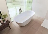 Riho freistehende Badewanne Bilo 165x77x55 / wei&szlig; matt, B128001105 B128001105