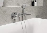 Hansa Handbrause Hansaactivejet Style 8433 0200 3-strahlig wei&szlig;/chrom, 84330200
