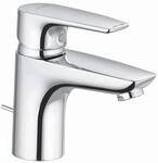 KLUDI PURE & SOLID Waschtisch-Einhandmischer 75 mit Metall-Ablaufgarnitur chrom