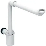 Geberit Tauchrohrsiphon f&uuml;r WB, G1 1/4 d32 Raumsparmodell, Abgang horizontal,