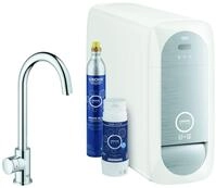 Grohe Blue Home Mono Starter Kit 31498 Bluetooth/WIFI C-Auslauf chrom, 31498001