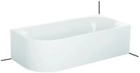 Bette Lux Oval V Silhouette 3436 CELVS, 185x85x45 cm freistehend wei&szlig;,...