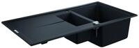 GROHE Kompositsp&uuml;le K400 31642 1,5Becken 1000x500mm mit ATF re/li granit schwarz,
