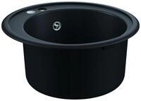 GROHE Kompositsp&uuml;le K200 31656 1 Becken rund Durchmesser 510 mm granit schwarz,
