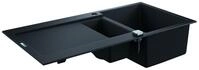 GROHE Kompositsp&uuml;le K500 31646 1,5Becken 1000x500mm mit ATF re/li granit schwarz,