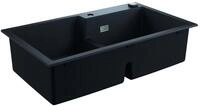 GROHE Kompositsp&uuml;le K500 31649 2 Becken 860x500mm re/li granit schwarz, 31649AP0