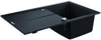 GROHE Kompositsp&uuml;le K400 31640 1 Becken 860x500mm mit ATF re/li granit schwarz,