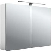 emco asis Lichtspiegelschrank mee AP 1000 mm, 2 T&uuml;ren, LED neutral, weiss 4000k,
