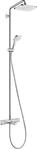 Hansgrohe Showerpipe Croma E 280 1jet chrom mit Wannenthermostat, 27687000 27687000
