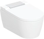 Geberit AquaClean Sela Wand-Dusch-WC Komplettanlage, mit WC-Sitz wei&szlig;/chrom