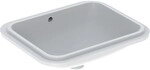 Geberit VariForm Unterbau-Waschtisch, rechteckig 53x44cm, ohne Hahnloch, mit