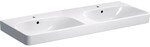Geberit Smyle Square Doppelwaschtisch 120x48cm, mit Hahnloch, mit &Uuml;berlauf,
