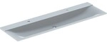 Geberit Xeno2 M&ouml;belwaschtisch, 160x48cm zwei Hl., ohne &Uuml;berlauf, weiss-alpin,