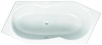 Bette 6-Eck Badewanne Metric 6841, 206x90x45 cm FE li &Uuml;berlauf vorne wei&szlig;