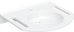 Geberit Privo Waschtisch, Varicor, 600x550mm mit Ausschnitte, mit Hahnloch, ohne