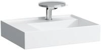 LAUFEN Waschtisch Kartell &middot; LAUFEN 600x460, 1 Hahnloch mittig, wei&szlig;, Ablage links,