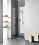 Kermi Pendelt&uuml;r Raya 1WR 1000x2000, silber hochglanz, ESG klar, RA1WR10020VAK
