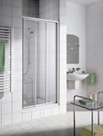 Kermi Gleitt&uuml;r Ibiza 2000 STD 1000x2000, silber mattglanz, ESG klar, I2STD100201AK