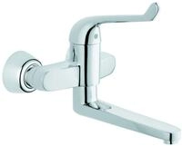 GROHE Sicherheitsmisch-WT-Batt. Euroeco Special 32793 Wandm. Ausl. 256mm chrom