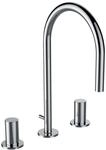 LAUFEN 3-Loch Waschtischmischer Kartell LAUFEN Schwenkauslauf Ausladung 166 mm ohne