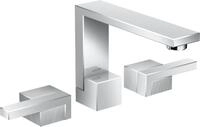 Hansgrohe 3-Loch Waschtischarmatur Axor Edge Diamantschliff chrom, 46051000 46051000