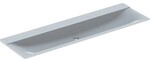 Geberit Xeno2 M&ouml;belwaschtisch, 160x48cm ohne Hahnloch, ohne &Uuml;berlauf, weiss-alpin,