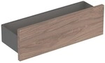 Geberit Smyle Square Wandablage mit einer T&uuml;r, 45x14,8x14,3cm, Nussbaum, 500362JR1