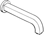 Hansgrohe Wanneneinlauf Axor Citterio DN20 chrom, 39410000 39410000