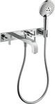 Hansgrohe 3-L.Wannenarmatur Axor Citterio F-Set Wand chrom