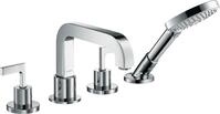 Hansgrohe 4-Loch Wannenarmatur Axor Citterio F-Set f.Wannenrand chrom mit Hebelgriff,
