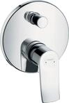 Hansgrohe Wannenmischer Unterputz Metris F-Set chrom mit Sicherungskombination,