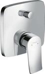 Hansgrohe Wannenmischer Unterputz Metris F-Set eckig chr.m.Sicherungskombination ,