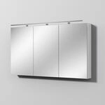 Sanipa Reflection Spiegelschrank MILLA 130 mit LED-Aufsatzleuchte, Wei&szlig;-Soft,