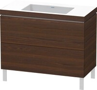 Duravit L-Cube c-bonded Set bodenstehend Nussbaum geb&uuml;rstet Matt 1000x480x698 mm -