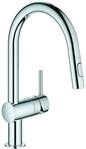 GROHE EH-Sp&uuml;ltischbatterie Minta 32321 C-Auslauf Sp&uuml;lbrause chrom, 32321002