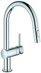 GROHE Elektr.-EH-SPT-Batt. Minta Touch 31358 C-Auslauf azb. Sp&uuml;lbrause chrom,