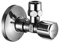 Schell Eckregulierventil COMFORT 1/2" chrom m. Doppel-R&uuml;ckflu&szlig;verhinderer ASAG