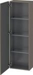 Duravit L-Cube Halbhochschrank Flanell Grau Seidenmatt 400x243x1320 mm - LC1168L9090