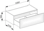 Keuco Unterbauschrank Edition 11 31312, B: 1050, H: 350, T: 535 mm 31312110000