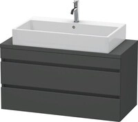 Duravit DuraStyle Konsolenwaschtischunterbau wandh&auml;ngend Graphit Matt 1000x478x512