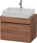 Duravit DuraStyle Konsolenwaschtischunterbau wandh&auml;ngend Nussbaum Matt 700x478x512