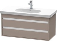 Duravit Ketho Waschtischunterbau wandh&auml;ngend Basalt Matt 1000x455x480 mm -