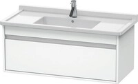 Duravit Ketho Waschtischunterbau wandh&auml;ngend Wei&szlig; Matt 1000x455x410 mm -