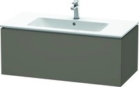 Duravit L-Cube Waschtischunterbau wandh&auml;ngend Flanell Grau Seidenmatt...